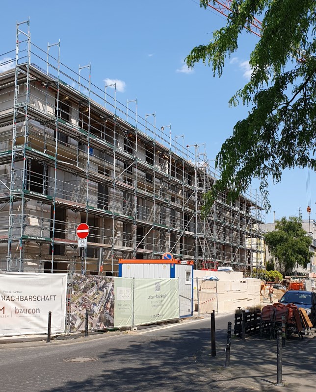 Baustelle vor der Kretzer Vila in Köln Nippes